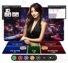 Antarmuka aplikasi mobile dasi4d menampilkan meja live dealer dan menu navigasi